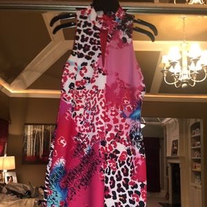 Multicolor BEBE cocktail dress